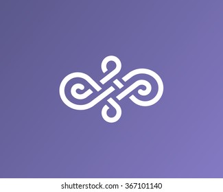 Infinite Modern vector logo in a linear style