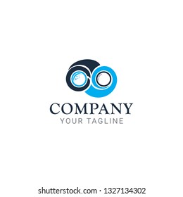 Infinite Moon Logo Vector Template