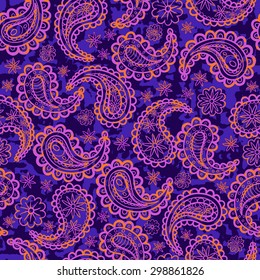Infinite ornament oriental style. Vector background illustration.