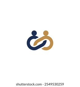 Infinite people group logo design business, corporate