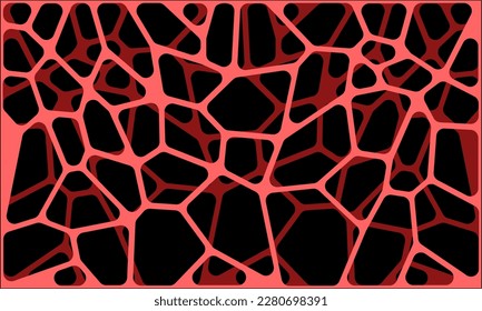 Infinite Polygonal Cell Network With Multilayer Connections