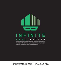 Infinite real estate logo template