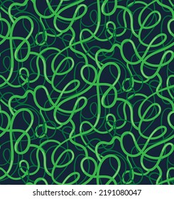 Infinite Ribbons, Seamless Background Pattern, Vector Illustration