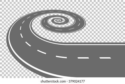 Infinite road on transparent background. Vector eps10. - Powered by Shutterstock - Get 15% off with code: PIKWIZARD15