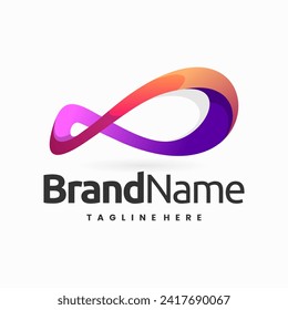 infinite shape logo design template,infinite shape logo design template, colorful infinity logo design