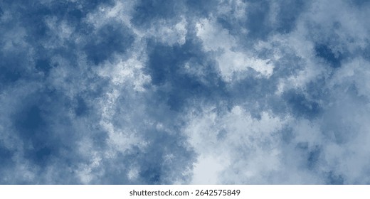 Um céu infinito cheio de nuvens delicadas, em forma de algodão, que se estendem para o horizonte em perfeita harmonia

