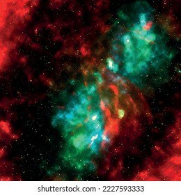 Infinite space background with nebulas and stars in Milky Way