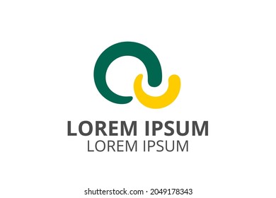 infinite symbol icon design from ribbon for modern company logo