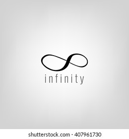Infinite Symbol Icon Or Logo Design Template. Corporate Branding Identity. Vector Illustration