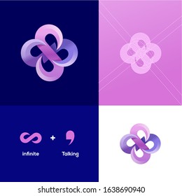 Infinite talk logo design inspirations