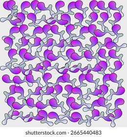 An infinitely repeating pattern featuring abstract shapes in various pastel colors on a black background. Perfect for textiles, wallpapers, digital backgrounds, and modern graphic projects.