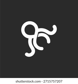 The Infiniti shape is formed into a octopus around it to form a logo.