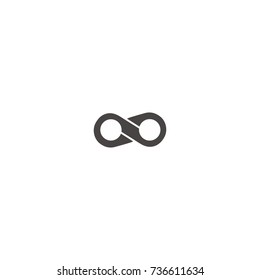 infinity 8 letter logo vector