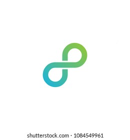 infinity 8 logo template vector editable