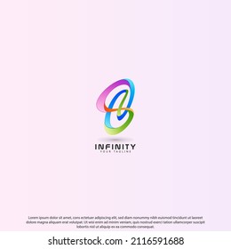 Infinity abstract logo design good use for iconic and more