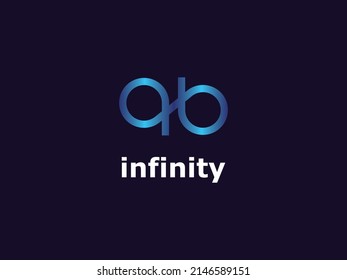 infinity abstract logo with a modern and dynamic feel