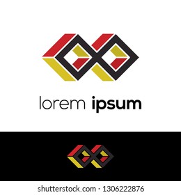 Infinity Abstract Vector Logo Design Template. Creative icon concept