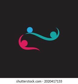 infinity Adoption and community care Logo template