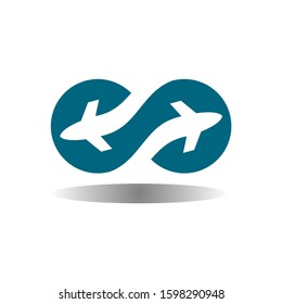 Infinity Airlines Simple Logo Design