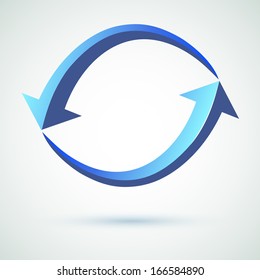 infinity arrow vector, illustration, symbol