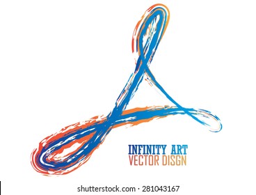 Infinity art vector design