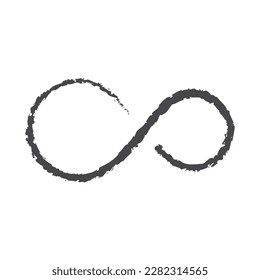 infinity artistic brush stroke vector illustration 