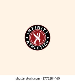 infinity athletics fitness logo design
