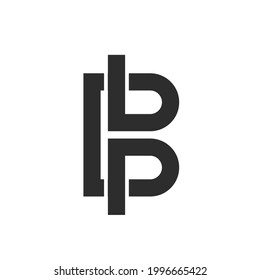 plantilla de iluminación del vector de diseño del icono de la letra infinita B