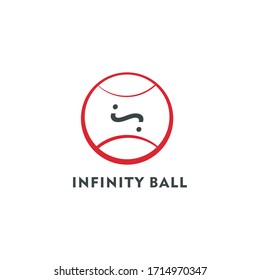 Infinity and Ball simple elegant logo design template for bussiness