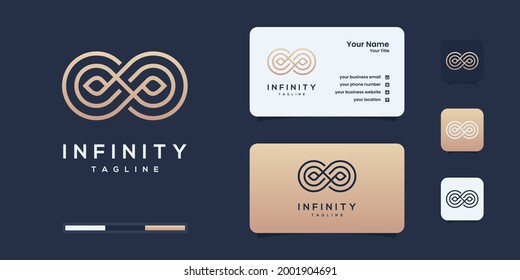 Infinity beauty logo and business card design, beauty, infinity, concept, life