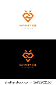 Infinity bee corp company logo template.