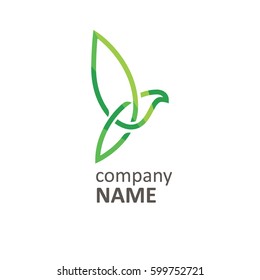 Infinity Bird Line Logo Concept.