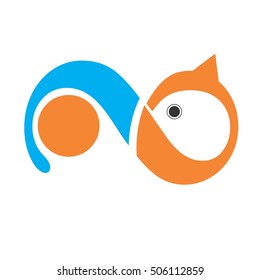 infinity bird vector logo