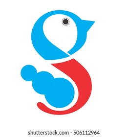 infinity bird vector logo
