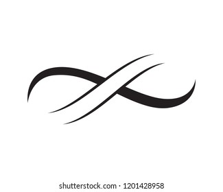 Infinity Black Logo Stock Vector (royalty Free) 1201428958 