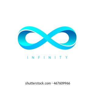 infinity blue sign 