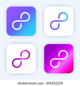 Infinity bright purple and blue gradient app icon
