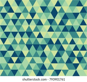 Infinity bright, sea colors, blue stylish triangles pattern for fashion, birthday, gift wrapping paper, background
