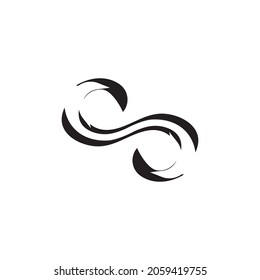 Icono de negocio infinito y plantilla de símbolos