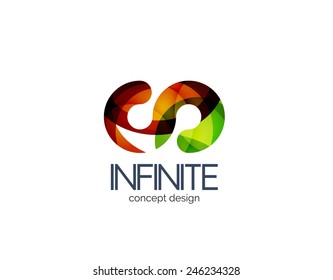 Infinity business logo concept, cycle or loop concept
