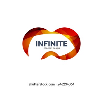 Konzept des Infinity Business Logos, Zyklus- oder Schleifenkonzepts