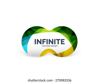 Konzept des Infinity Business Logos, Zyklus- oder Schleifenkonzepts