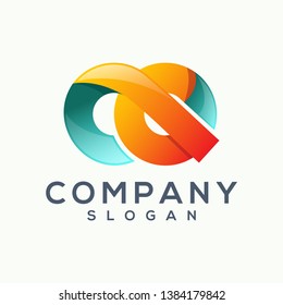 infinity c logo design awesome