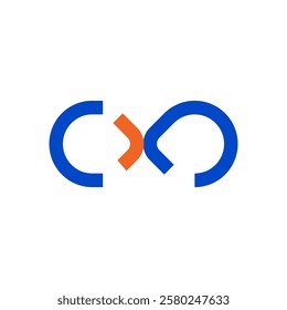 infinity c x o logo vector eps