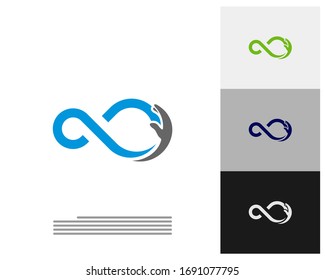 Infinity Care logo vector template, Creative Infinity logo design concept