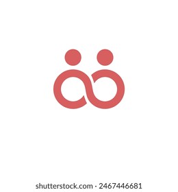 Infinity Care Logotipo de amor Diseño de íconos de Plantilla. Negocios de Ilustración vectorial de Foundation