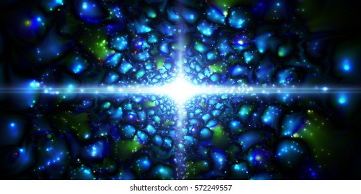 Infinity chaotic background, abstract fractal cycle . Vector illustration