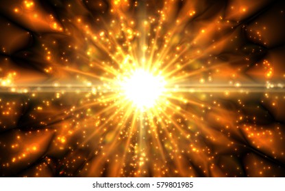 Infinity chaotic background, abstract fractal cycle . Vector illustration