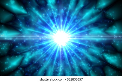 Infinity chaotic background, abstract fractal cycle . Vector illustration