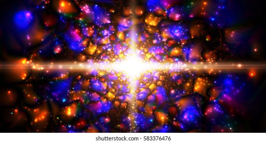 Infinity chaotic background, abstract fractal cycle . Vector illustration